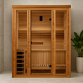 Load image into Gallery viewer, 2025 Golden Designs "Andermatt" 3 Person Traditional Steam Sauna (GDI-7030-01) Full View