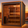 Load image into Gallery viewer, Golden Designs “Bergen” 6-Person Traditional Indoor/Outdoor Sauna Full View 2