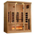 Load image into Gallery viewer, Golden Designs “Reserve Edition” 4-Person Full Spectrum Infrared Sauna with Himalayan Salt Bar Full View 3