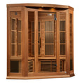 Load image into Gallery viewer, Maxxus “Avignon” 3-Person Corner Near Zero EMF FAR Infrared Sauna Full View 3