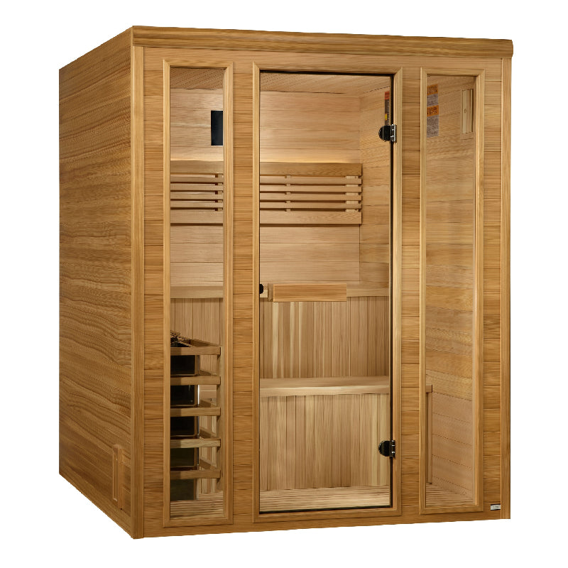 2025 Golden Designs "Engelberg" 6 Person Traditional Steam Sauna (GDI-7060-01) Full View 3