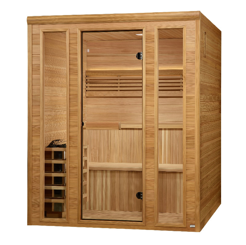 2025 Golden Designs "Engelberg" 6 Person Traditional Steam Sauna (GDI-7060-01) Full View 4