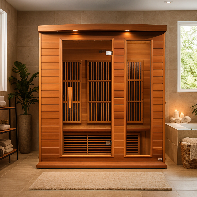 Maxxus "Montilemar" 3 Person Near Zero EMF FAR IR Sauna (MX-K306-01-ZF CED)