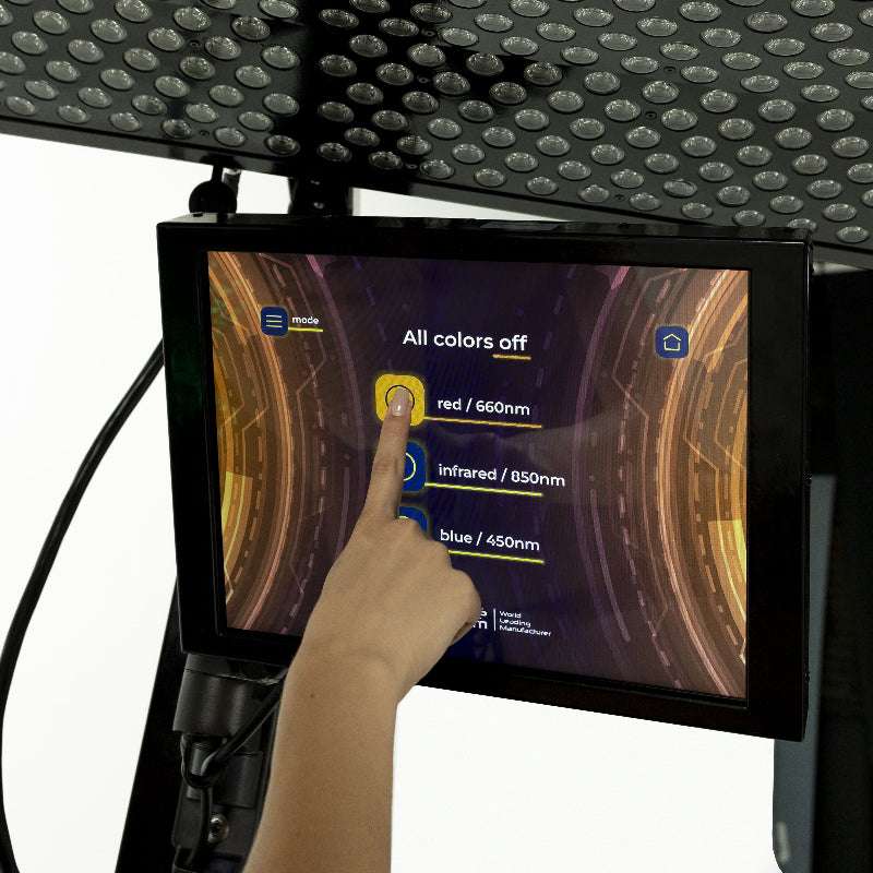 Cryonick InfraCouch Redlight Screen View