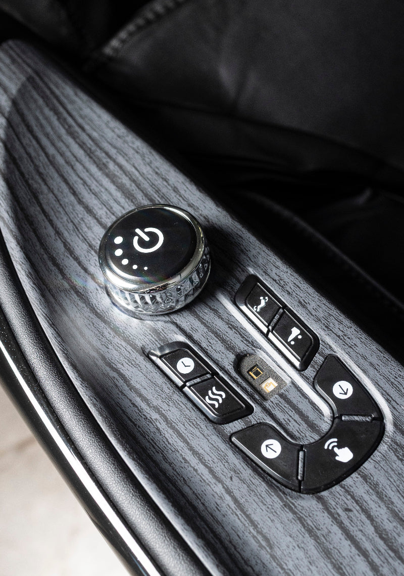 De-Stress Lounger Massage Chair Button View