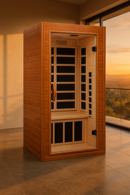 Dynamic “Avila” 1-2 Person Low EMF FAR Infrared Sauna Full View 2