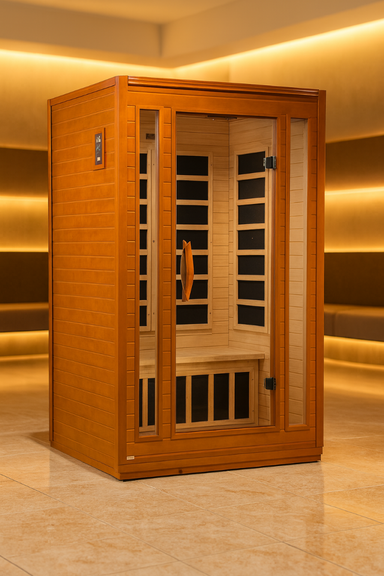 Dynamic “San Marino” 2-Person Low EMF FAR Infrared Sauna Full View 2