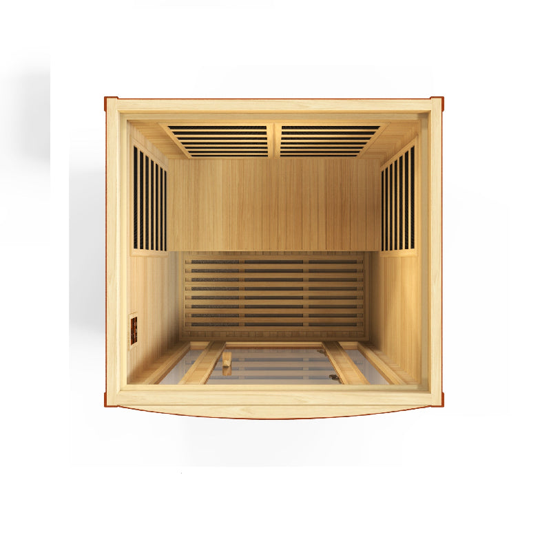 Dynamic “San Marino” 2-Person Low EMF FAR Infrared Sauna Full View 3