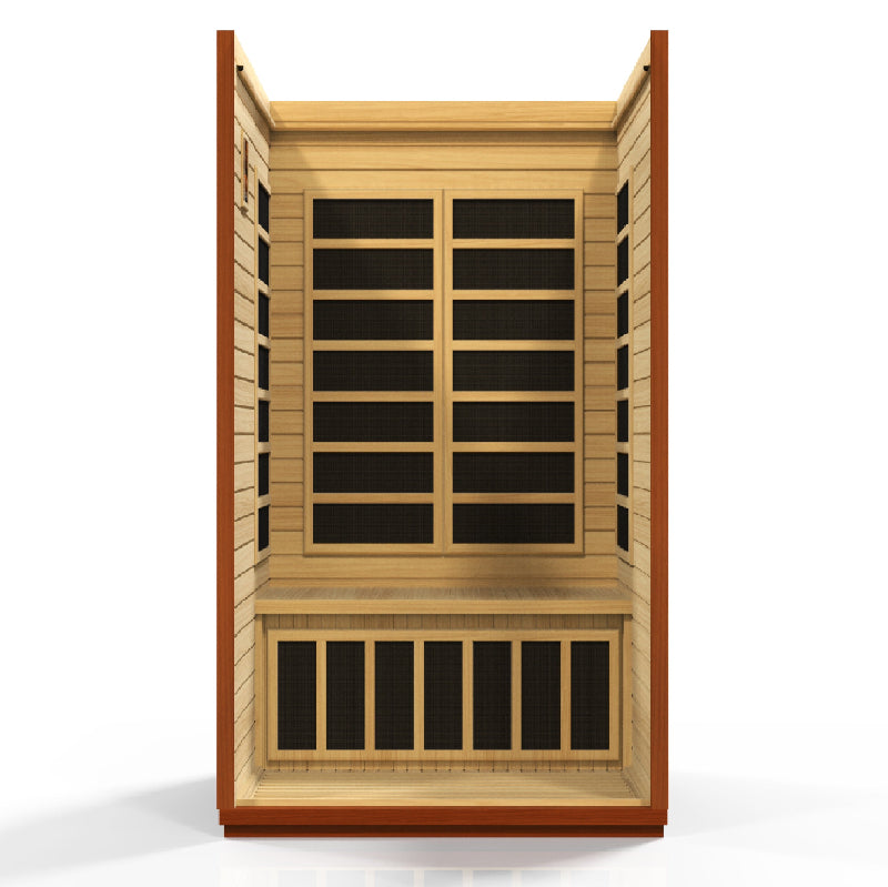 Dynamic “San Marino” 2-Person Low EMF FAR Infrared Sauna Full View 4