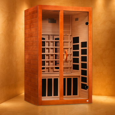 Dynamic “Santiago” 2-Person Full Spectrum Infrared Sauna Full View 2