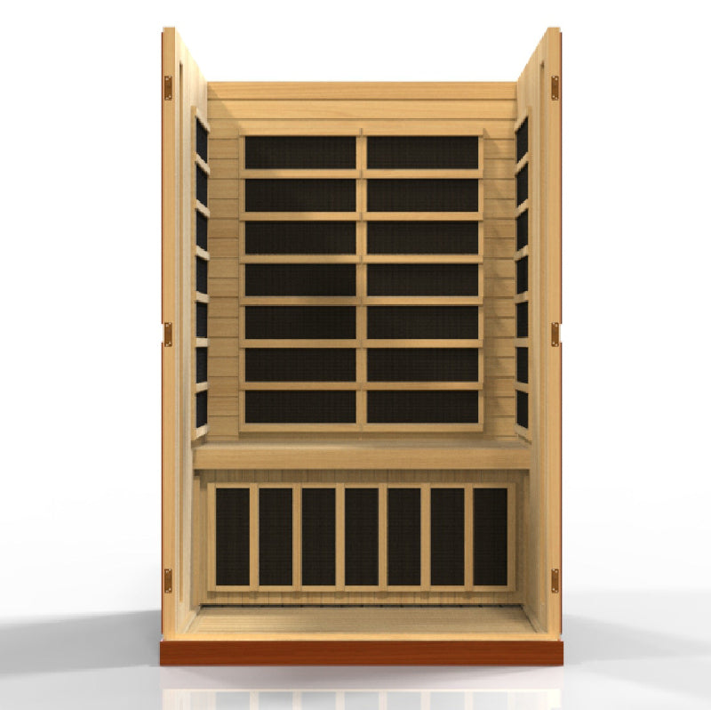 Dynamic “Vittoria” 2-Person Low EMF FAR Infrared Sauna Full View 6