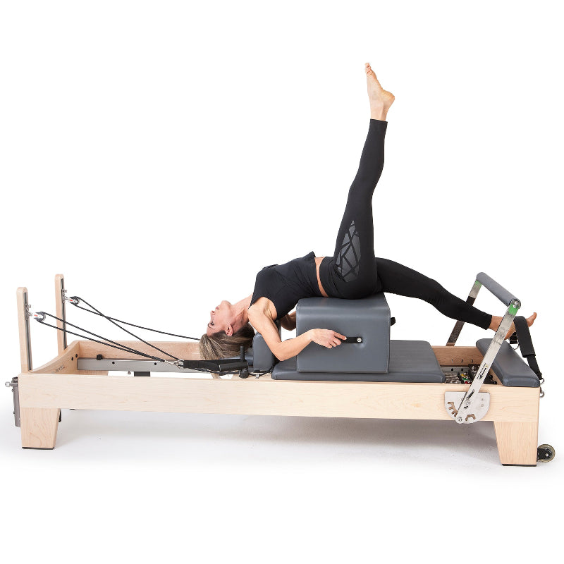 Elina Pilates Elite Reformer Gray Full View