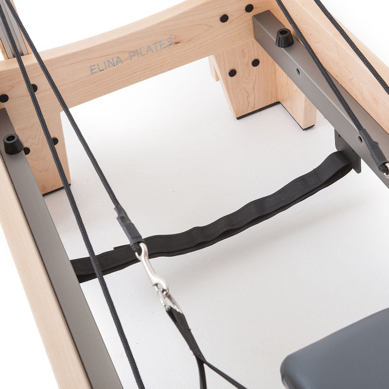 Elina Pilates Elite Reformer Gray Strap View