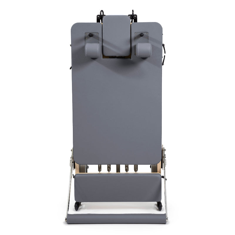 Elina Pilates Fold Reformer For Home Gray Full View 