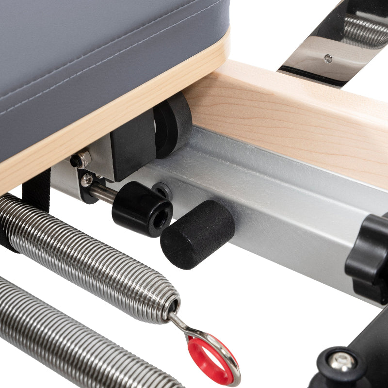 Elina Pilates Vertical Reformer For Home Gray Folded Interior View