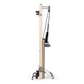 Load image into Gallery viewer, Elina Pilates Vertical Reformer For Home Gray Folded Side View
