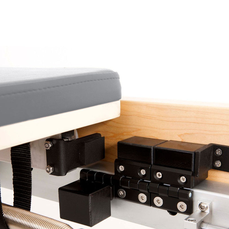 Elina Pilates Wooden Reformer Gray Inside View