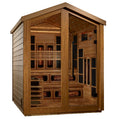 Load image into Gallery viewer, Golden Designs "Kaskinen" 6 Person Barn Hybrid (PureTech™ Full Spectrum IR or Traditional Stove) Outdoor Sauna (GDI-8526-01)
