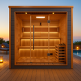 Load image into Gallery viewer, Golden Designs “Bergen” 6-Person Traditional Indoor/Outdoor Sauna Full View
