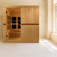Load image into Gallery viewer, Golden Designs “Catalonia” 8-Person Near Zero EMF FAR Infrared Sauna Full View

