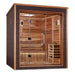 Golden Designs “Drammen” 3-Person Traditional Indoor/Outdoor Sauna Full View 3