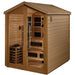 Golden Designs “Kaskinnen” 6-Person Full Spectrum Hybrid Outdoor Sauna Full View 4