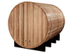 Golden Designs “Klosters” 6-Person Traditional Barrel Sauna Full View 3