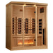 Golden Designs “Reserve Edition” 4-Person Full Spectrum Infrared Sauna with Himalayan Salt Bar Full View 3