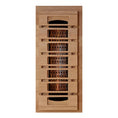 Load image into Gallery viewer, Golden Designs “Reserve Edition” 4-Person Full Spectrum Infrared Sauna with Himalayan Salt Bar Panel View 2
