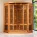 Maxxus “Avignon” 3-Person Corner Near Zero EMF FAR Infrared Sauna Full View