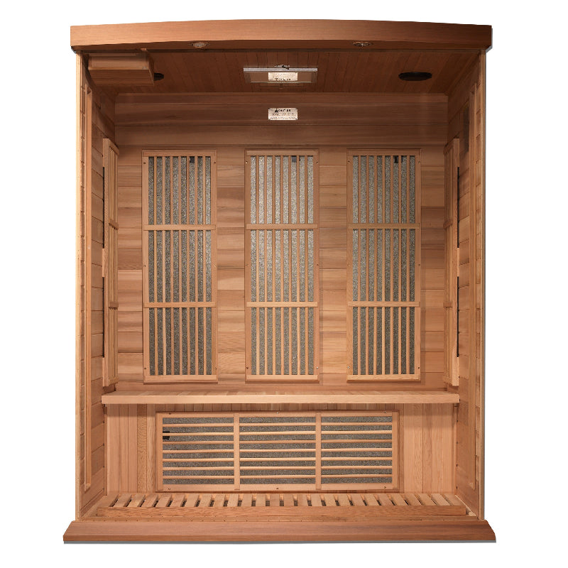 Maxxus “Montielmar” 3-Person Near Zero EMF FAR Infrared Sauna Full View 4