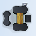Load image into Gallery viewer, Black exercise device with a textured core on a light gray background
