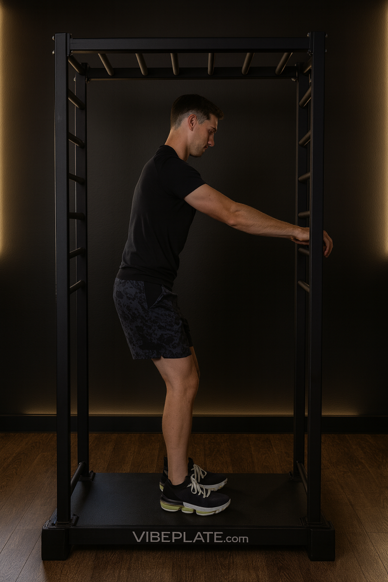 Vibe Plate VibeStretch Full View With Guy